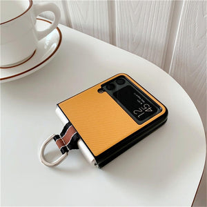 Shockproof Samsung Z Flip 3 Leather Case Styleeo