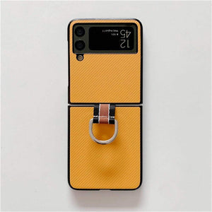 Shockproof Samsung Z Flip 3 Leather Case Styleeo