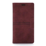 Suede Leather Samsung S24 Magnetic Flip Wallet Case