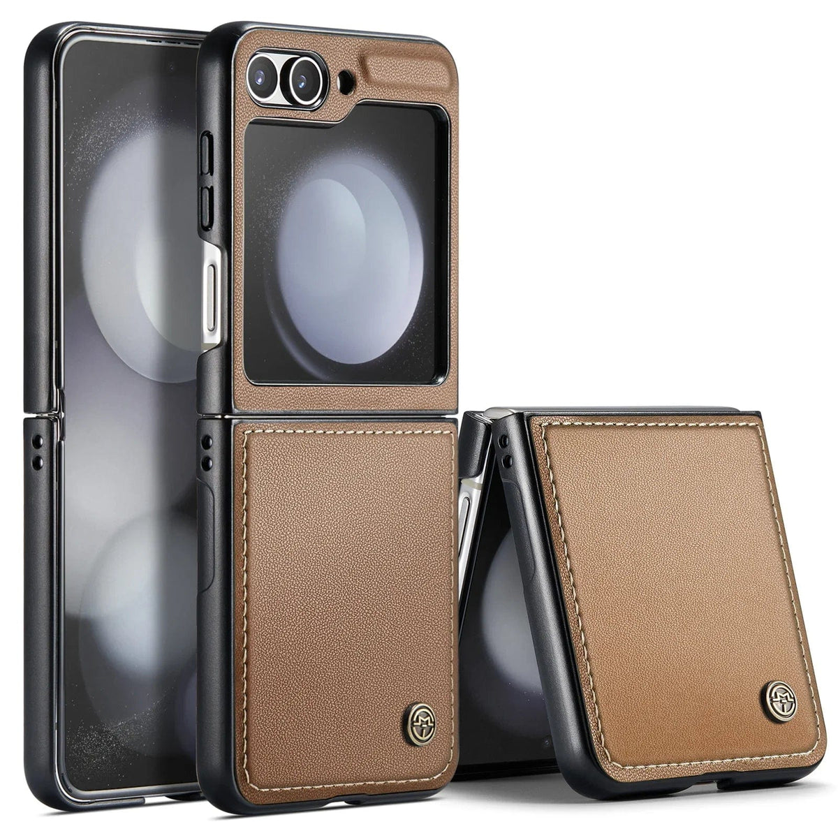 Leather Samsung Z Flip 5 Case | Stylish Shockproof Cover