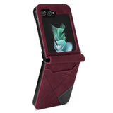 Leather Protective Samsung Z Flip Cardholder Case