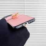 Leather Shockproof Samsung Galaxy Z Flip Ring Holder Case