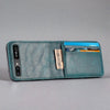 Leather Wallet Case for Samsung Galaxy Z Flip/ Flip 3 5G for Galaxy Z Flip / Blue Styleeo