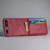 Leather Wallet Case for Samsung Galaxy Z Flip/ Flip 3 5G for Galaxy Z Flip / Red Styleeo