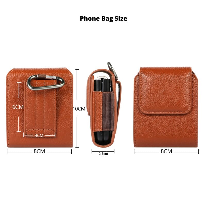 Flip Leather Belt Case For Samsung Galaxy Z Flip 3 & Motorola Razr 5G Samsung Z Flip 3 Belt Case Styleeo