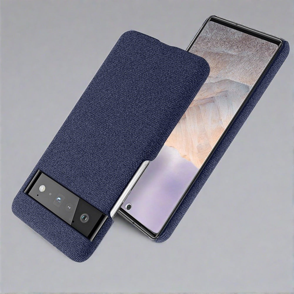Luxury Cloth Texture Fitted Case For Google Pixel Series For Pixel / Blue Fitted Case For Google Pixel Series Styleeo