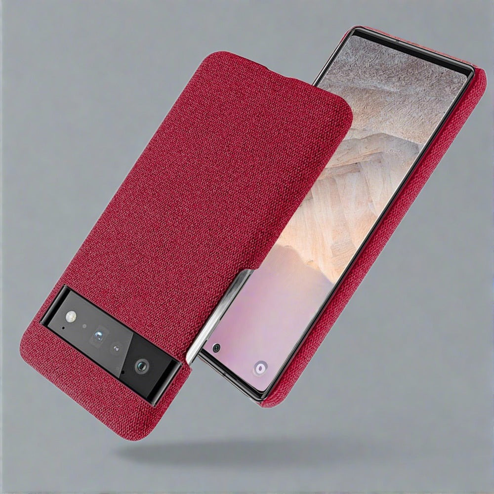 Luxury Cloth Texture Fitted Case For Google Pixel Series For Pixel / Red Styleeo