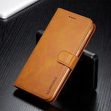 Luxury Leather Flip Cover Wallet Case for iPhone X/8/7/6 Series For iPhone 6 / Yellow leather wallet case for iphone X/8/7/6 Series Styleeo