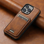 Luxury Leather iPhone 14/13/12 Card Holder Case | Magnetic MagSafe Cover iPhone 14/13/12 Card Holder Magsafe Case Styleeo