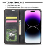 Magnetic Flip Cover Leather iPhone Wallet Case