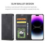 Magnetic Flip Cover Leather iPhone Wallet Case