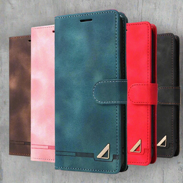 Magnetic Flip Cover Samsung Leather Wallet Case