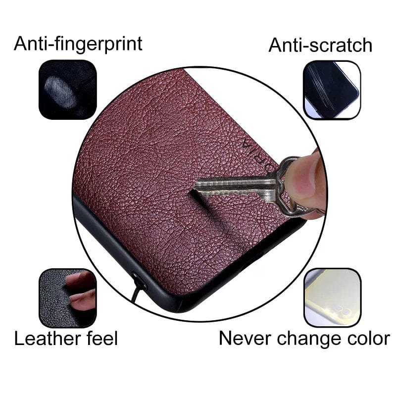 Luxury Leather Samsung Galaxy S24 Case - Styleeo