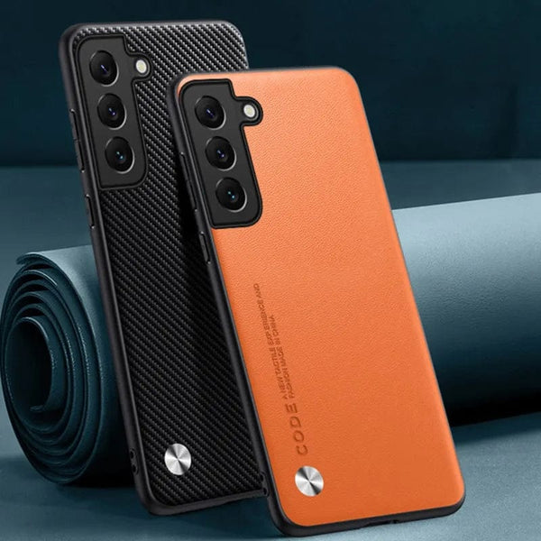 Samsung Phone Case | Stylish Leather Shockproof Protective Cover