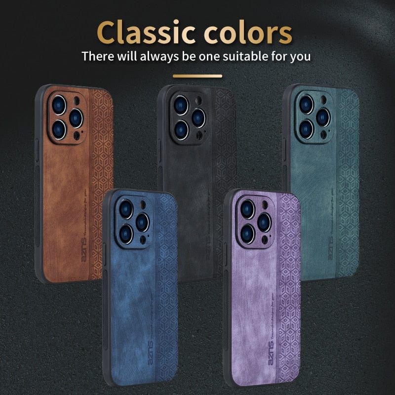 Luxury Leather Shockproof Case For iPhone 11/X/8/7 Styleeo