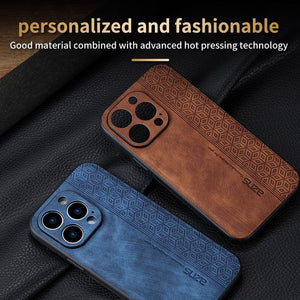 Luxury Leather Shockproof Case For iPhone 11/X/8/7 Styleeo