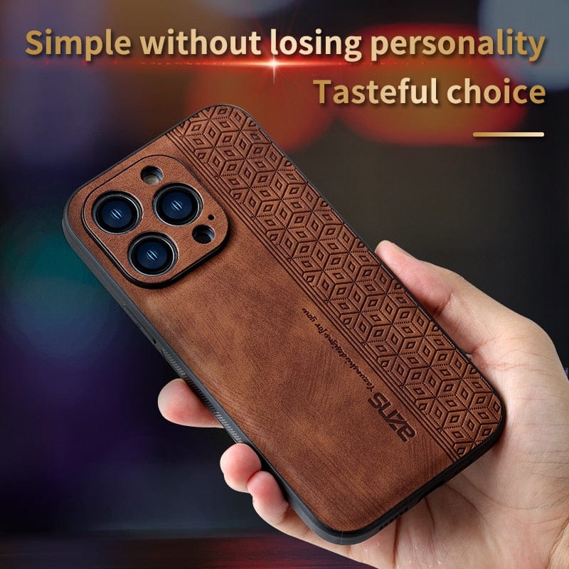 Luxury Leather Shockproof Case For iPhone 11/X/8/7 Luxury Leather Shockproof Case For iPhone 11/X/8/7 Styleeo