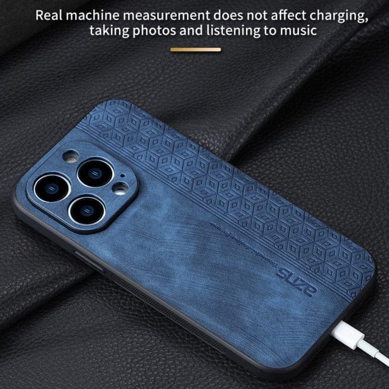 Luxury Leather Shockproof Case For iPhone 11/X/8/7 - Styleeo