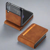 Luxury Leather Wallet Case For Samsung Galaxy Z Flip 3 5G For Samsung Z Flip 3 / Brown Samsung Z Flip 3 5G Wallet Case Styleeo