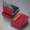 Luxury Leather Wallet Case For Samsung Galaxy Z Flip 3 5G For Samsung Z Flip 3 / Red Samsung Z Flip 3 5G Wallet Case Styleeo