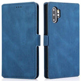 Magnetic Leather Flip Wallet Case For Samsung Galaxy For Galaxy S7 / Blue Leather flip wallet case for Samsung galaxy Styleeo