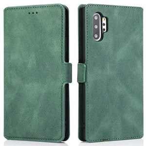 Magnetic Leather Flip Wallet Case For Samsung Galaxy For Galaxy S7 / Green Leather flip wallet case for Samsung galaxy Styleeo