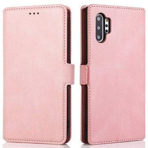 Magnetic Leather Flip Wallet Case For Samsung Galaxy For Galaxy S8 Plus / Rose Gold Leather flip wallet case for Samsung galaxy Styleeo