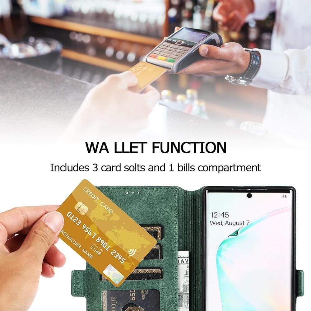 Magnetic Leather Flip Wallet Case For Samsung Galaxy Leather flip wallet case for Samsung galaxy Styleeo