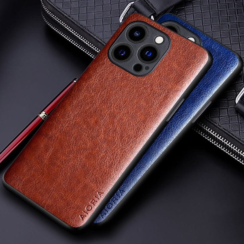 Luxury Premium Leather Case for iPhone 12/11/X/7/6 Series Styleeo