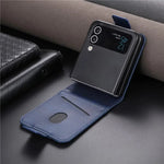 Magnetic Leather Samsung Z Flip Wallet Case