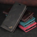 RFID Blocking Magnetic iPhone Leather Flip Cover Wallet Case