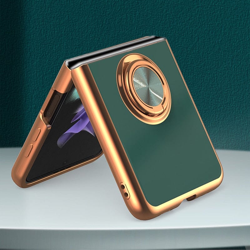 Luxury Ring Holder Case For Samsung Z Flip 4/Flip 3 Case Samsung Z Flip 4/Flip 3 Ring Case Styleeo