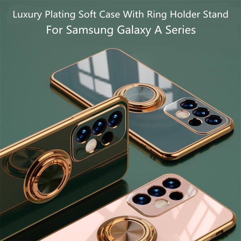 Luxury Plating Ring Holder Case For Samsung Galaxy S10/Note20/Note10 Plating Ring Holder Case For Samsung Galaxy S10/Note20/Note10 Styleeo