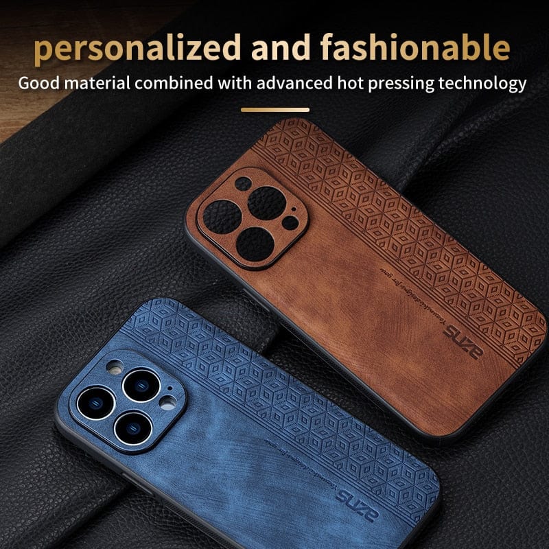 Luxury Slim Leather Case for iPhone 14/Pro/Max/Plus Styleeo