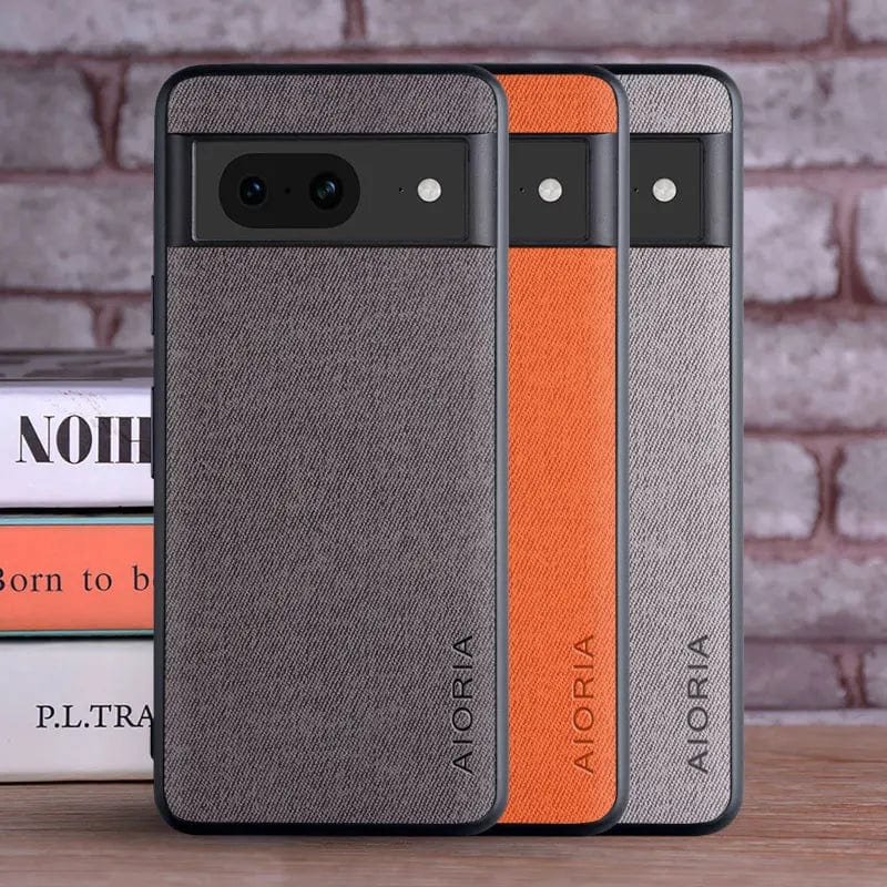 Textile Leather Protective Google Pixel Shockproof Case