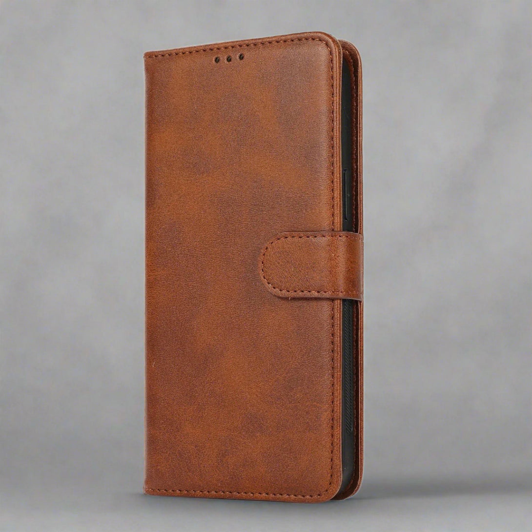 iPhone 15 Detachable wallet case-brown-styleeo