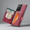 Magnetic Detachable Wallet Case For Samsung Galaxy for Galaxy S21 Ultra / Red Removable Wallet Case For Samsung Styleeo