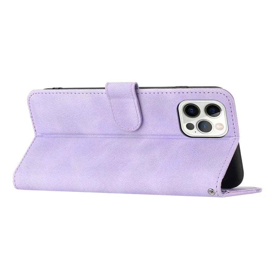 Magnetic Non Slip Leather iPhone Flip Cover Wallet Case