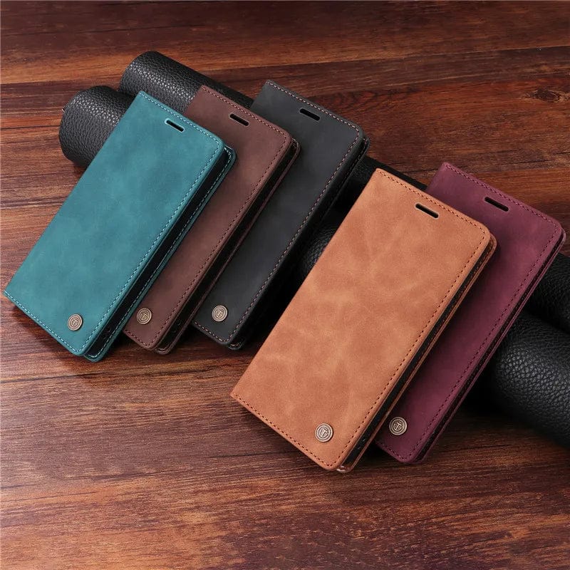 Magnetic Leather Flip Cover iPhone Wallet Case