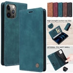 Magnetic Leather Flip Cover iPhone Wallet Case