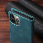 Magnetic Leather Flip Cover iPhone Wallet Case