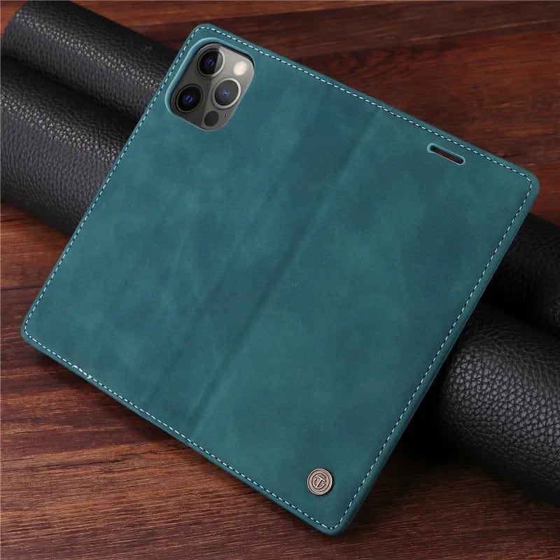 Magnetic Leather Flip Cover iPhone Wallet Case