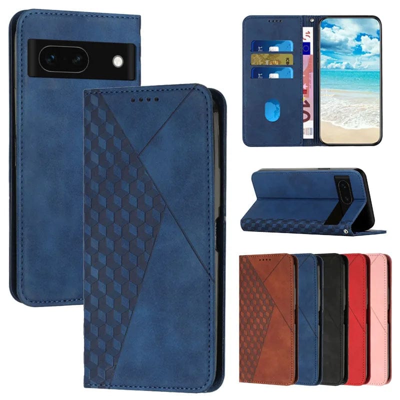 Magnetic Leather Google Pixel 8/7/6 Wallet Cases | Flip Cover Cardholder