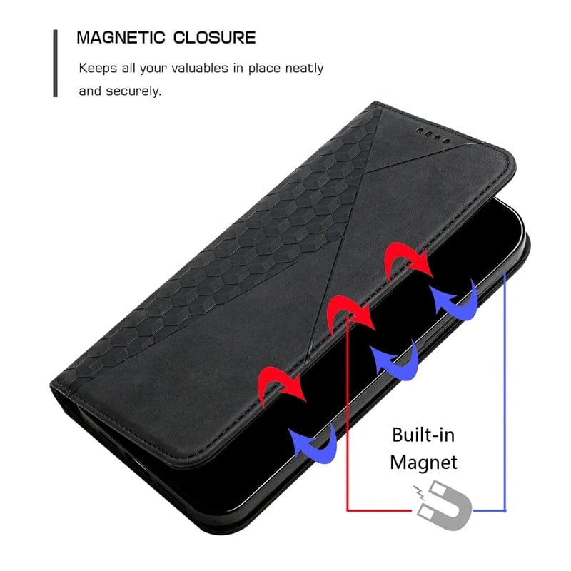 Magnetic Flip Leather Google Pixel Wallet Case