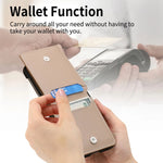 Magnetic Leather Cardholder Samsung Z Flip Ring Holder Case