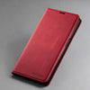 Magnetic Samsung Galaxy S22 Leather Wallet Case Galaxy S22 / Red Magnetic Samsung S22 Wallet Case Styleeo