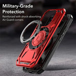 MagSafe iPhone 16 Armor Shockproof Ring Holder Case