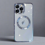 MagSafe Magnetic Clear Case For iPhone For iPhone 14 / Blue iPhone Magsafe Case Styleeo