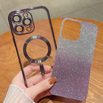 MagSafe iPhone Clear Case | Plating Gradient Glitter Cover Glitter Clear Case For iPhone 13/12/11 Styleeo