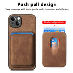 Magnetic Detachable Cardholder iPhone Leather MagSafe Wallet Case